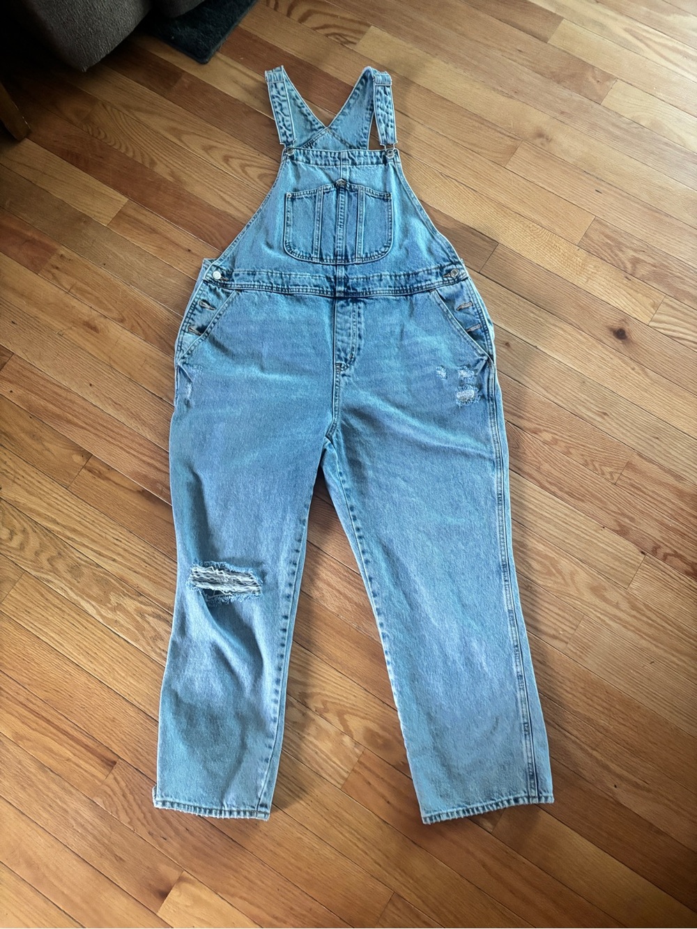 Light Wash Denim Overalls
